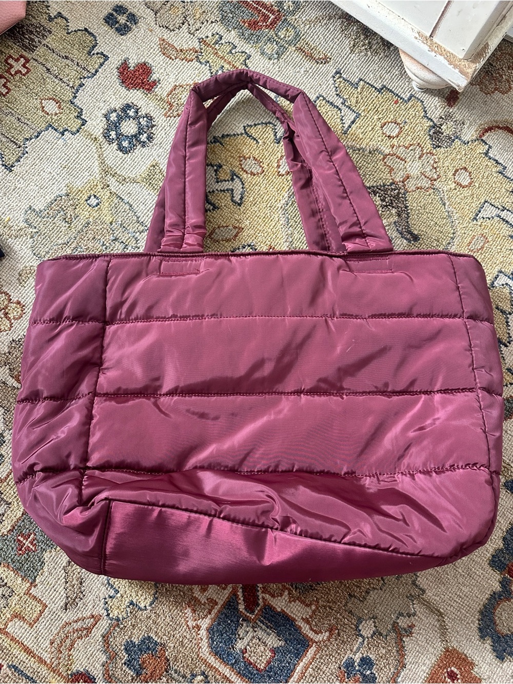 Splits59 Maroon Puffer Bag
